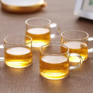 Mini Glass Cup for Coffee and Tea Kungfu Tea Cup Glass Wine Cup Wholesale Glass Cup for Resturant and Hotel thumbnail-2