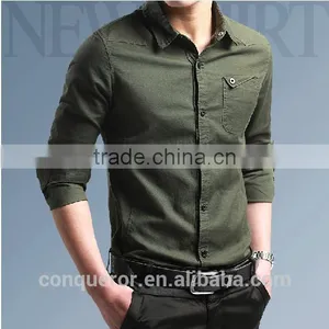 Men's White Linen Shirt HOT! MSRL0047 thumbnail-2