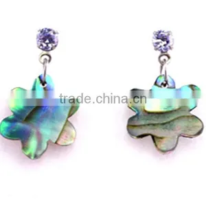 Fashion Paua Shell Earrings Quality Abalone Shell Earrings Genuine Natural Shell Earrings thumbnail-6