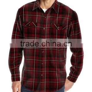 Factory OEM Customize Slim Fit Button Down Plaid Dress Shirt for Men thumbnail-1
