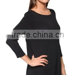 Online Shopping China Clothes Long Flowy Elbow Sleeve Jersey Tunic For Women thumbnail-4