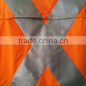 Australia Hi-vis Long Sleeve Cotton Drill Shirts With 3M8906 Reflective Tape thumbnail-5