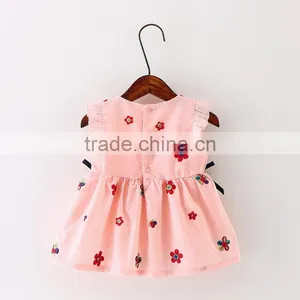 Wholesale Sweet Style Knitted Flower Pattern Baby Dress thumbnail-2