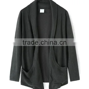 New Ideas Collar Wrap Grey Cashmere Knit Cashmere Sweater Mens for Sale thumbnail-5