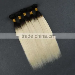 Wholesale High Quality Remy Tange Free no Shedding 1b 613 Two Tone Braiding Hair thumbnail-2