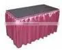 Satin Box Pleats Table Skirting for Banquet Table thumbnail-1