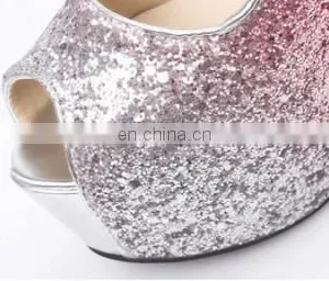 2016 Crystal Evening High Heels Ladies Peep Toe Waterproof Light Up Shoes thumbnail-3