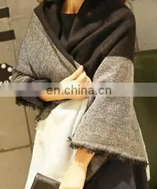Square Cotton Scarf Tartan Shawls Neck Scarves Women Warmer Fashion Crossing Scarf thumbnail-3