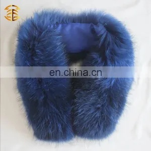 Wholesale China Dyed Color Real Shawls Raccoon Fur Wrap thumbnail-1