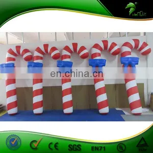 New Christmas Decorations 2016 Inflatable Christmas Arches, Inflatable Christmas Candy Cane, PVC Inflatable Crutch Balloon thumbnail-2