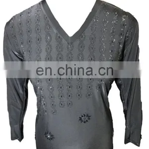 Islamic Clothing Fashinable Abaya / Latest 2017 Black Diamond Stone Work Burkha / Casual Evening Wear Stylish Burqa(dubai Abaya) thumbnail-2