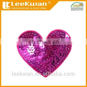 Red Heart Sequin Embroidery Applique With Sew-on Backing thumbnail-3
