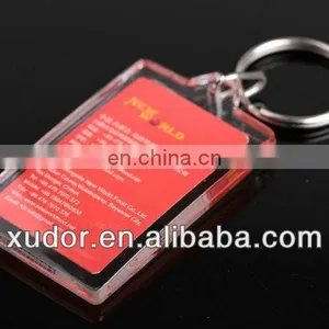 RECTANGLE CLEAR ACRYLIC KEYCHAIN thumbnail-1