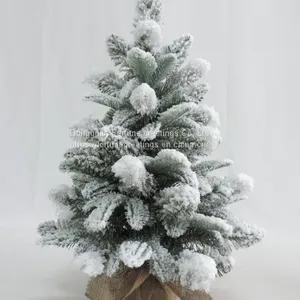 Artificial Christmas Burlap Tree thumbnail-1