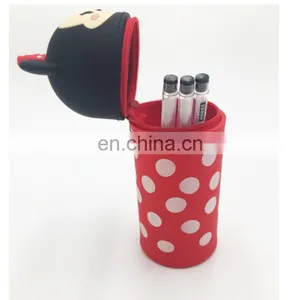 Korean Cartoon Silicone Pencil Case and Stationery Pen Holder With Retractable Function and Cylindrical Shape thumbnail-4