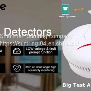 EN14604 10 Year Life Zigbee Smoke Alarm Smart Smoke Detector thumbnail-2