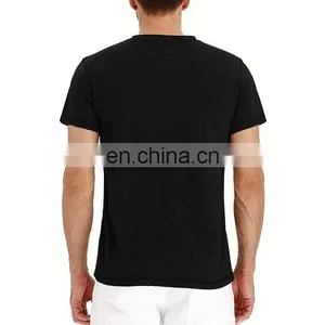 Mens Blank Scoop Neck t Shirts thumbnail-3