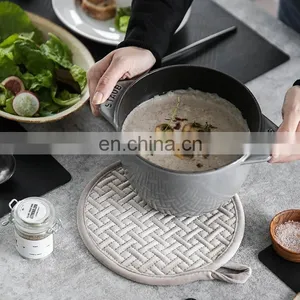 100% Polyester Kitchen Hot Pad Heat Resistant Coaster Potholder for Cooking Pot Holder thumbnail-2