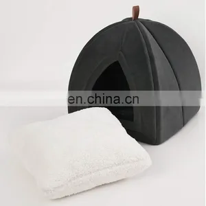 Cat Cave With Cushion Bed for Small Animals Cat Bed With Removable Washable Cat Supplies thumbnail-4