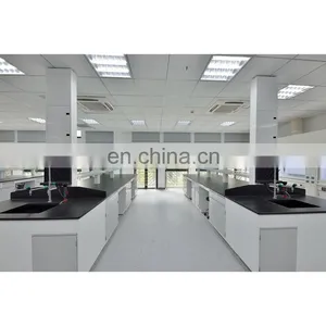 Professional Chemistry Laboratory Equipment Lab Island Workbench Steel Work Table thumbnail-4
