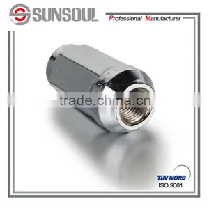 Chrome Plate White Wheel Blox Lug Chrome Nut thumbnail-1