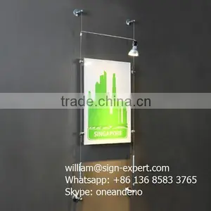 Wall Mounted Cable Wire Suspension Window Display Systems thumbnail-4