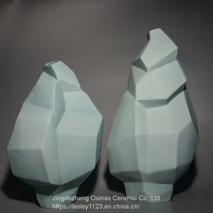 Modern Irregular Prism Ceramic Flower Vase/ Ornament thumbnail-3