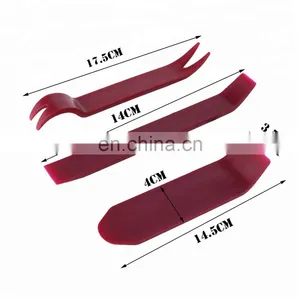 4Pcs Plastic Car Door Plastic Trim Panel Clip Remove Tool Dash Radio Installer Removal Open Pry Repair Tools thumbnail-1