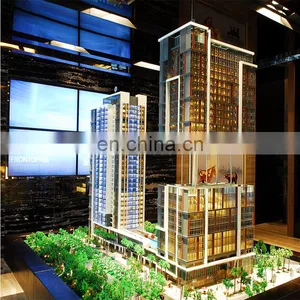 Building Scale Model With Led Light for Presentation , Mosque 3d Model thumbnail-1