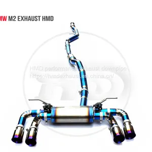 Titanium Alloy Exhaust Pipe Manifold Downpipe is Suitable for BMW M2C M3 M4 E92 F82 Auto Modification Electronic Valve Whatsapp008613189999301 thumbnail-2