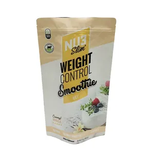 Custom Food Grade Aluminum Foil Stand Up Pouch 500g 1kg 4.54kg 10kg 10lbs Whey Protein Powder Packaging Bag With Zipper thumbnail-4