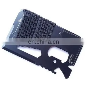 16 in 1 Multifunction EDC Survival Tool Credit Card Knife With Custom Engraved thumbnail-1