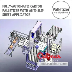 Anti-Slip Sheet Applicator Case Palletizing Machine Carton Palletizer thumbnail-2