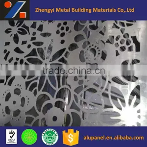 Perforated Aluminum Panel With Floral Patterns thumbnail-1