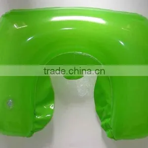 PVC Inflatable Travel Neck Pillow U Shape Neck Rest Beach Cushion thumbnail-1