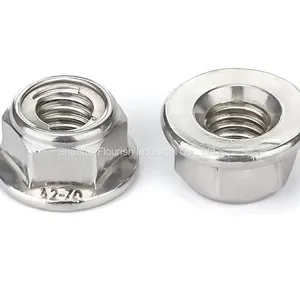 Steel Sheet Hex Flange Lock Nut With Metal Insert Grade 8 thumbnail-1