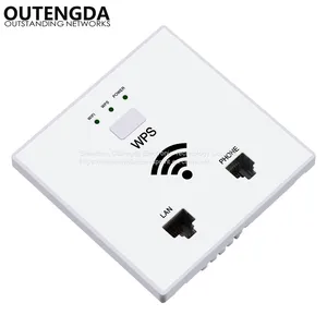 MP938 300Mbps in Wall AP Wireless Router Access Point With RJ45 RJ11 WPS WISP WIFI Repeater thumbnail-1