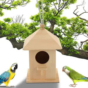Creative Outdoor Solid Wood Bird House thumbnail-2