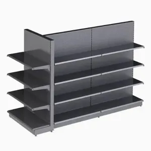 Convenience Store Design Perforated Adjustable Display Stand Shelves thumbnail-3