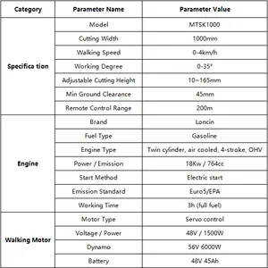 VIGORUN MTSK1000 4-Stroke Cordless Crawler Lawn Mower Forest Mulcher 764cc Gasoline Engine Self Propelled Industrial Heavy-Duty thumbnail-3