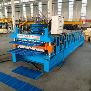 TR4-TR5 Double-layer Tile Press Trapezoidal Tile Roof Panel Forming Machine thumbnail-4