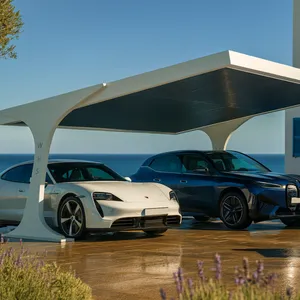 Wanze Energy Solar Carport With EV Charging Station - Customizable PV Car Park Structure, Factory Price thumbnail-5