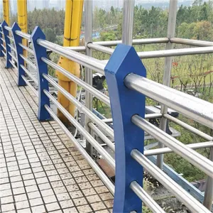 Galvanized and Powder-coated Combined Bridge Guardrails, Manufactured by a Physical Factory With Novel Styles. Longbang Traffic Facilities thumbnail-1