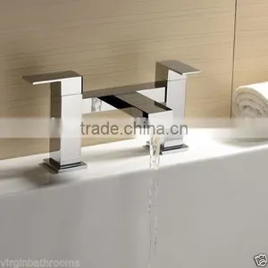 Single Lever Chrome Side Action Mono Basin Mixer Tap Waterfall Basin Bathroom Faucet NO.B002 thumbnail-2