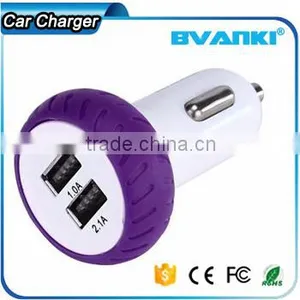 2016 Trending Products New Dual Car Usb Charger Quick Charge 2.0 Car Charger Universal Car Phone Charger Bulk Buy From China Supplier's Choice thumbnail-2