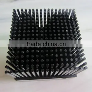 Low Price Customized Black Anodized 1070 Aluminum Cold Forging Pin Fin Heatsink (cold Forging Heatsink) thumbnail-1