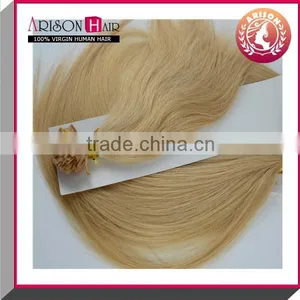 8-30 Inch Light Blond 16 # U-tip Hair Extension Free Shedding Free u Tip Hair Extension thumbnail-1