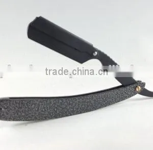 Gunmetal Gray Matted Barber Straight Razor thumbnail-1