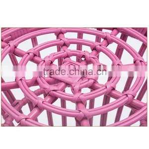 Modern Coffee Tables Rattan Patio 3PCS Garden Coffee Outdoor Dining Table And Chair Set thumbnail-5