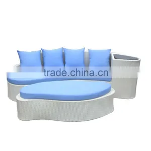 Personality New Design Rattan Furniture Sofa Wicker Beach Craft Garden PE Modern Vietnam Poly Rattan Furniture thumbnail-3